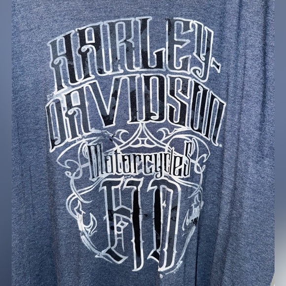 Harley-Davidson Dark Blue Graphic Tee Size 3X - Picture 2 of 8